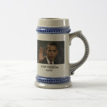 STOPPEN SIE FREIHEIT JETZT, EIN OBAMA-NATION KAFFEE HAFERL