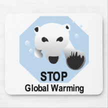 Stoppen Sie globale Erwärmung Mousepads