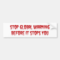 Stoppen Sie globale Erwärmungs-Stoßaufkleber autoaufkleber