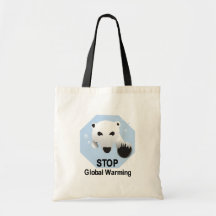 Stoppen Sie globale Erwärmungs-Tasche