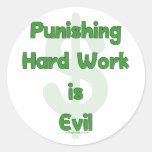 Stoppen Sie, harte Arbeit zu bestrafen Sticker