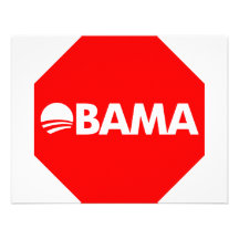STOPPEN SIE OBAMA INDIVIDUELLE EINLADUNGSKARTE