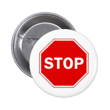 Stoppschild Anstecknadelbutton