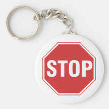 Stoppschild-Entwurf! Einzigartiger cooler Entwurf! Schlüsselanhänger