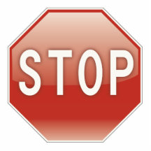 Stoppschild Foto Figuren