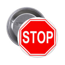 Stoppschildknopf Button
