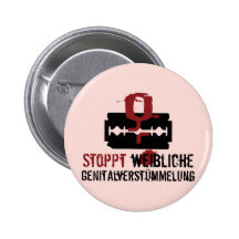 Stoppt weibliche Genitalverstümmelung! Anstecknadel