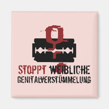 Stoppt weibliche Genitalverstümmelung! Magnets