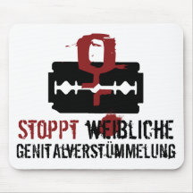 Stoppt weibliche Genitalverstümmelung! Mousepads
