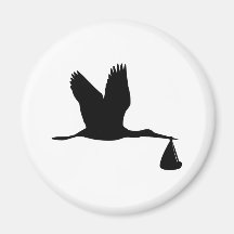 Storch - Baby Kühlschrankmagnet