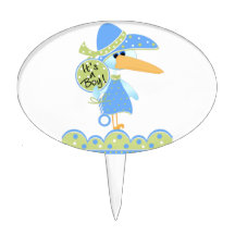 Storch ist es ein Jungen-Kuchen-Deckel Torten Aufsätze