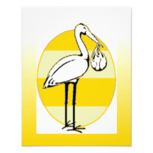 Storch-und Baby-Bündel Photographien
