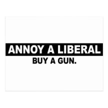 STÖREN SIE EINEN LIBERALEN KAUF EIN GEWEHR POSTKARTEN