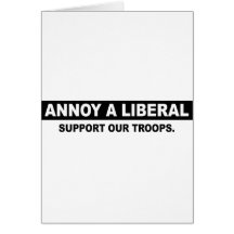 STÖREN SIE EINEN LIBERALEN. STÜTZEN SIE UNSERE TRU GRUßKARTE