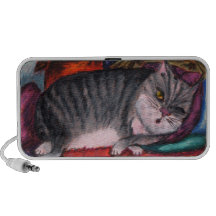 Stören Sie nicht faule Katze Laptop Lautsprecher