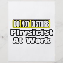 Stören Sie… Physiker nicht bei der Arbeit Flyerbedruckung