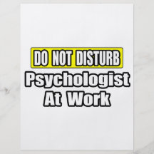 Stören Sie… Psychologen nicht bei der Arbeit Personalisierte Flyer