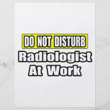 Stören Sie… Radiologeen nicht bei der Arbeit Flyer