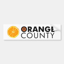 Stoßaufkleber des orange Landkreises Autosticker