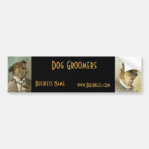 Stoßaufkleber-Geschäfts-Vintage HundeGroomers Autosticker