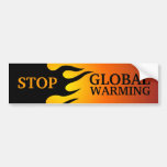 Stoßaufkleber "stoppen Sie der globalen Erwärmung" Auto Aufkleber