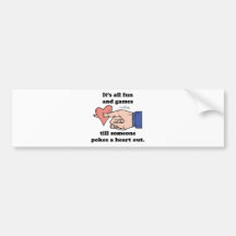 stoßen Sie ein Herz heraus Autosticker