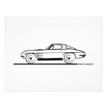 Strahln-aufgeteiltes Fenster-Coupé 1963 Korvette S Einladungskarte
