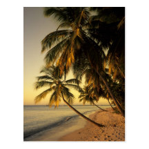 Strand am Sonnenuntergang, Trinidad Postkarten