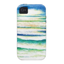 Strand-Brandungs-Ozean-Wellen-Strand-Dekor-Sonnena Case-Mate iPhone 4 Hülle