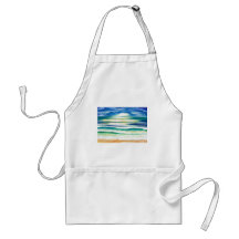 Strand-Brandungs-Ozean-Wellen-Strand-Dekor-Sonnena Schürze