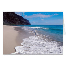 Strand-Hochzeits-Hintergrund Grußkarte