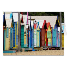 Strand-Hütten Melbourne Grußkarten
