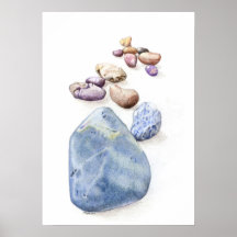 Strand-Kiesel-Plakat