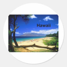 Strand Mauis Hawaii Kihei (St.K.) Runde Aufkleber