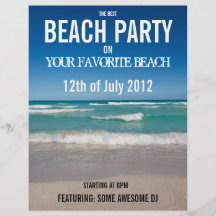 Strand-Party - Flyer