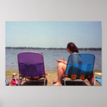 Strand-Stühle Posterdrucke