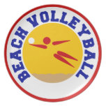 Strand-Volleyball Flacher Teller
