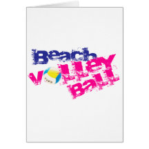 Strand-Volleyball Grußkarten