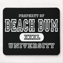 Strand-wertloshochschuldunkelheit Mousepad