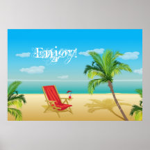 Strandparadies-Flucht Druck Posterdrucke
