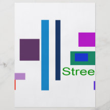 Straße Vollfarbige Flyer