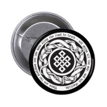 Straße zum Wahrheits-endlosen Knoten Anstecknadelbutton