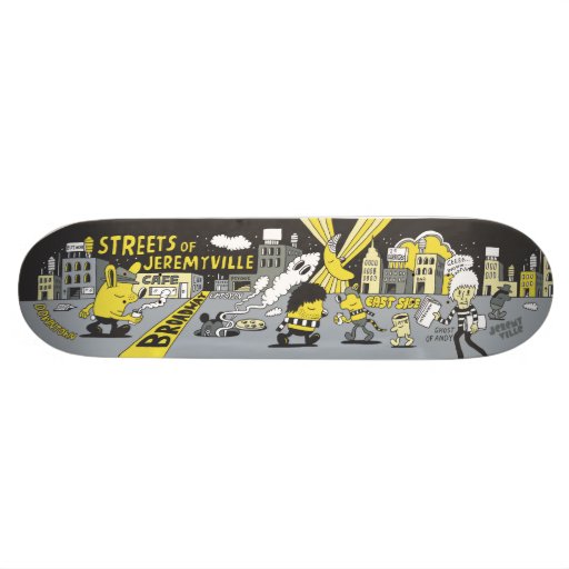 Straßen von Jeremyville Individuelle Skateboarddecks