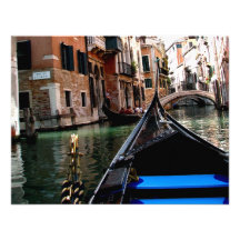 Straßen von Venedig Personalisierte Ankündigungskarte