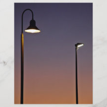 Straßenlaterne in der Stadt Flyer