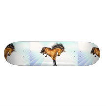 Sträubendes Einhorn-Skateboard Personalisierte Skateboarddecks