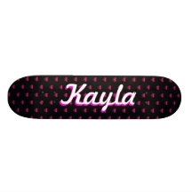 Strawberry Hearts Personalized Skateboard