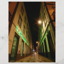 Street at night flyer design