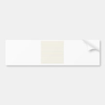 Streifen - Weiß und Eierschale Auto Sticker