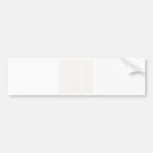 Streifen - Weiß und Leinen Auto Sticker